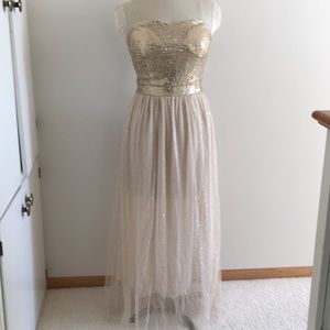 Champagne 🥂 wishes & caviar dreams strapless gown